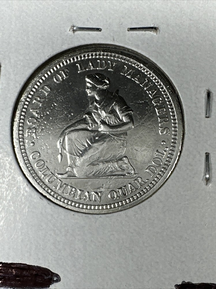 1893 Isabella Commemorative Quarter, Key Date Cleaned