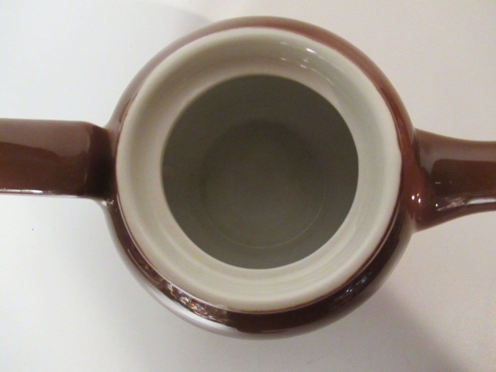 Vintage Brown Single Serve Hall China Tea Pot