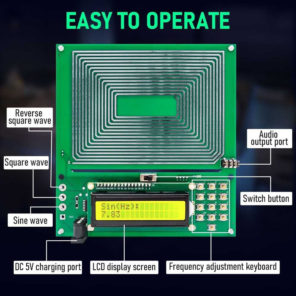 Adjustable Frequency Generator for Brain Wave Synchronization and Relaxation