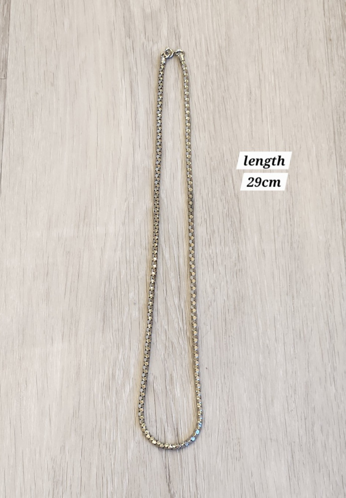Vintage Silver Tone Abstract Serpent Chain Necklace