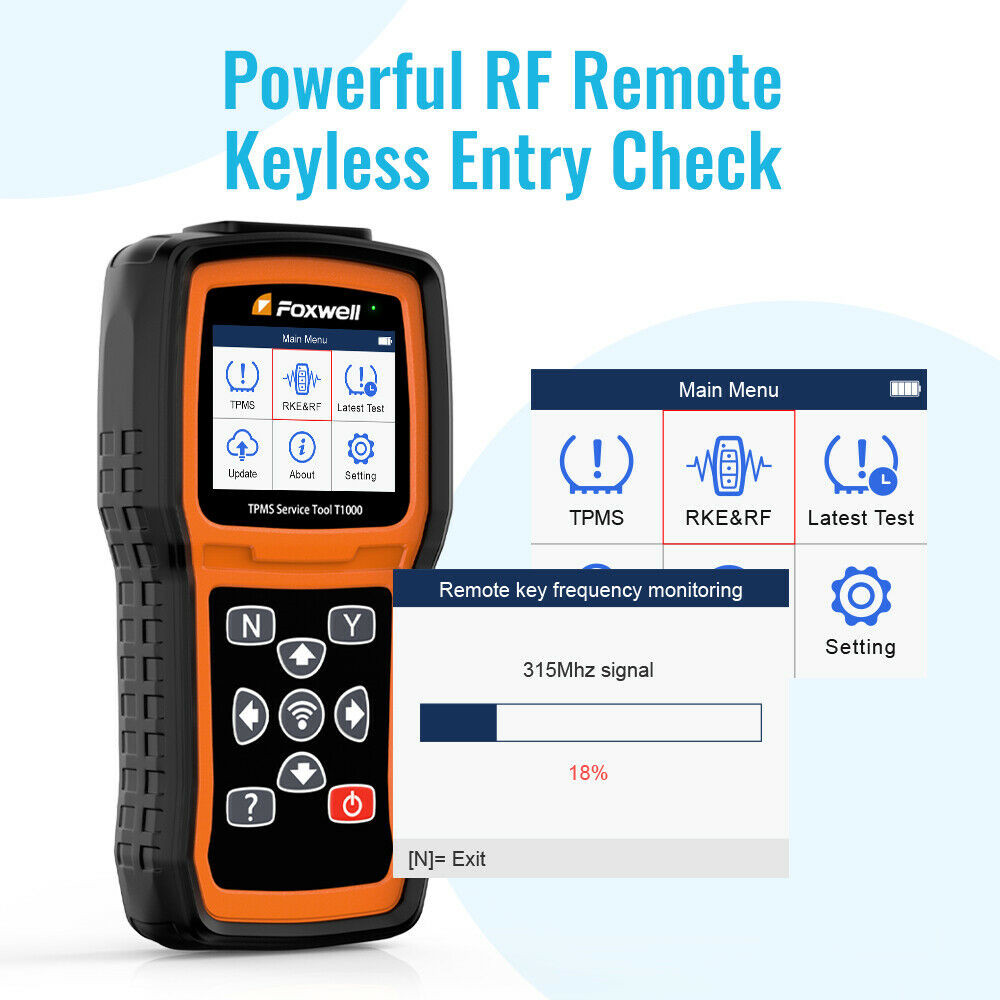 FOXWELL T1000 TPMS Programmer Tire Sensor Pressure Reset Active Diagnostic Tool