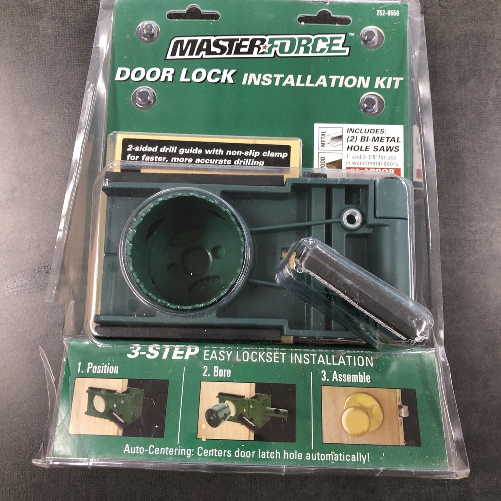 MasterForce Door Lock installation Kit (252-6558)