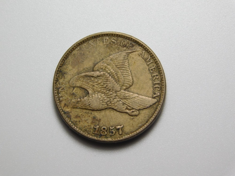 VINTAGE US COINS 1857 FLYING EAGLE CENT COIN