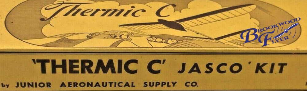 Jasco THERMIC "C" PLANS + PATTERNS for BOTH 1944 & 1946 Tow-Line Glider Models