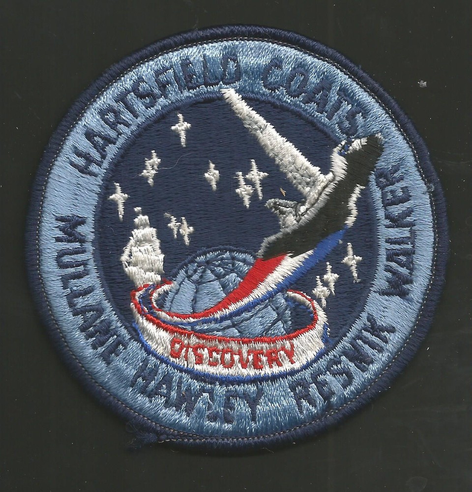 SHUTTLE DISCOVERY STS-41D RESNIK SPACE  PATCH  3"