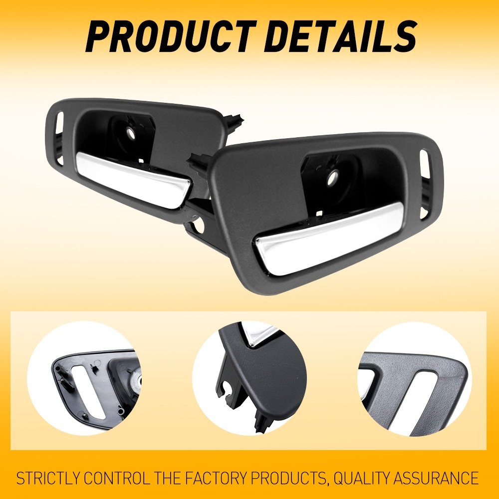 2pcs For 2007-2013 Avalanche Chevy Interior Door Handle Front Left Right EAH