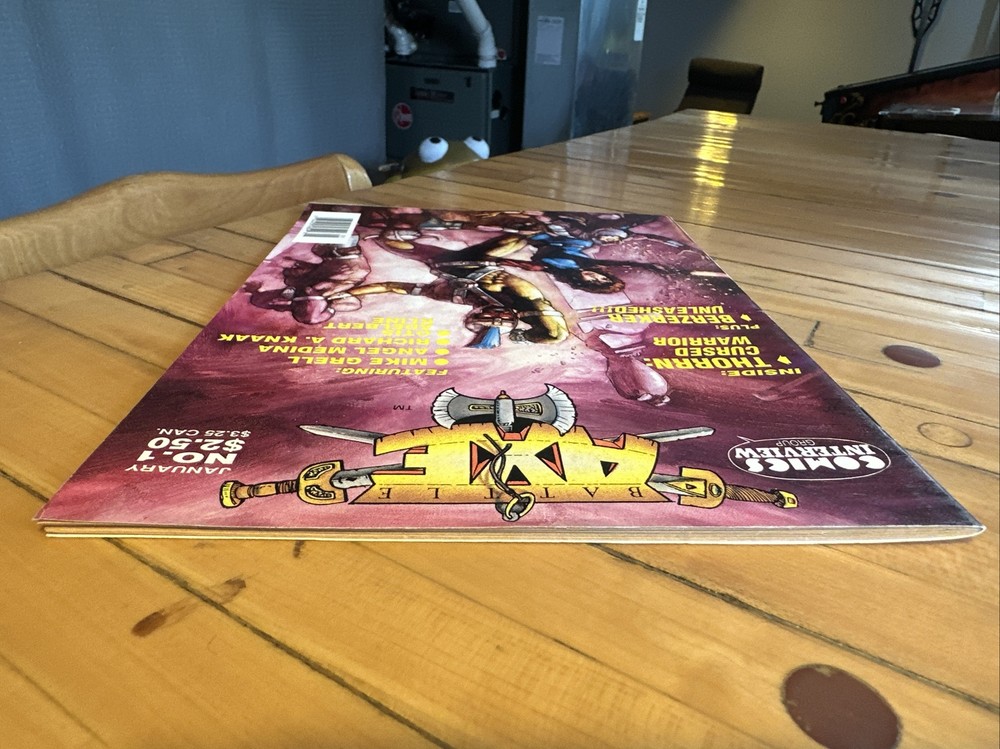 Battle Axe comic magazine #1 - Comics Interview Group publishing Very Nice!
