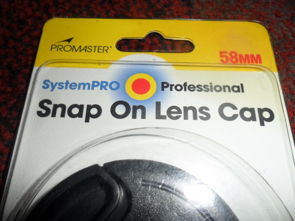 Promaster 58mm snap on Lens Cap - System Pro Professional