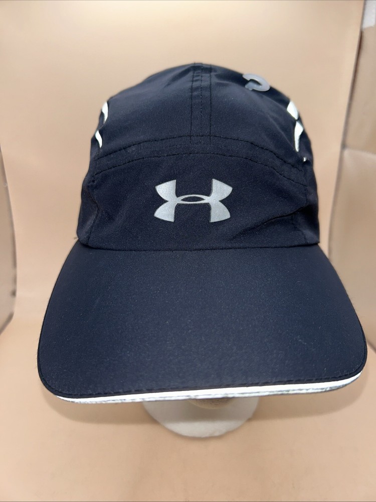 UNDER ARMOUR Running Workout Baseball Hat Cap 5 Panel Reflective Adjustable NICE
