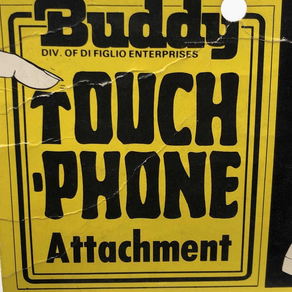 Buddy Touch Tone Phone Attachment Large Number Button panel NOS NIB