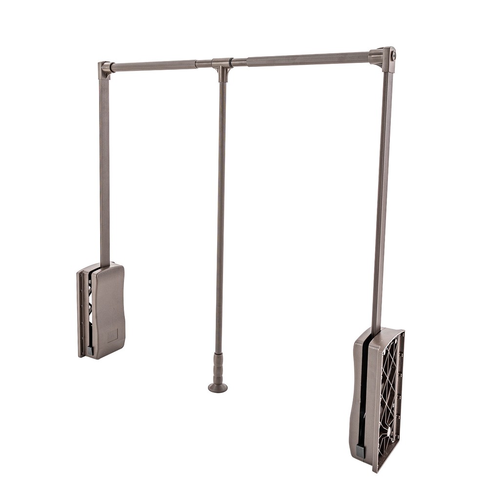 Pull Down Closet Rod Adjustable 22 lbs Load Capacity With Ergonomic Handle