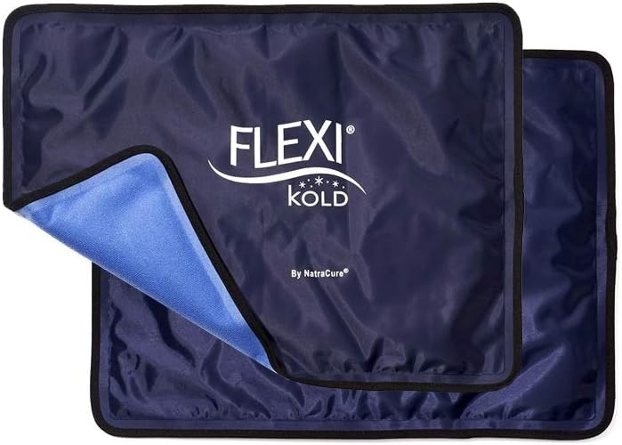 FlexiKold Ice Packs for Injuries Reusable with Straps – Cold Compress Gel...