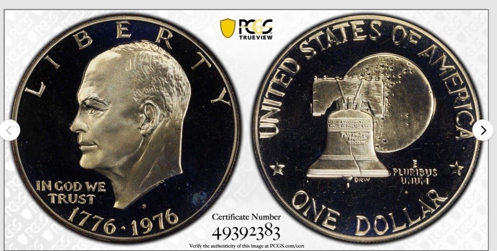 1976 S Eisenhower IKE Dollar $1 Clad Type 2 PR 68 DCAM Proof Uncirculated