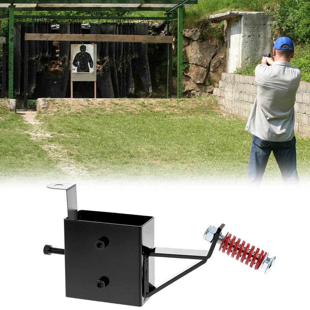 QWORK Target Hanger with Hardware, 2x4 inches Mount Bracket for Black