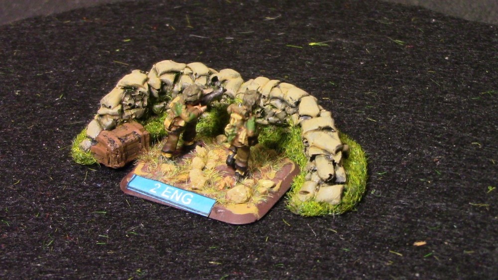🔥 15mm Pro-Painted Baueda WW2 Sandbag emplacement