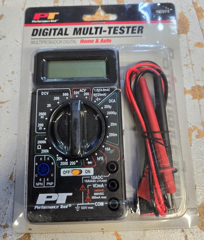 Performance Tool W2974 Multi-Tester Meter AC/DC