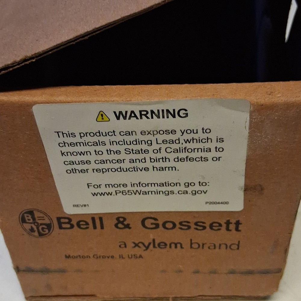 NEW Bell & Gossett FB-38 Pressure Reducing Valve 110192LF Lead-Free 1/2" NPT