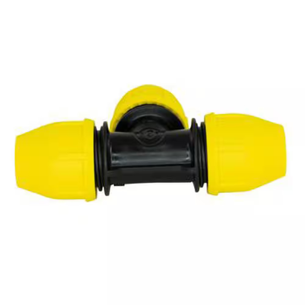 HOME-FLEX 1/2 in. IPS DR 9.3 Underground Yellow Poly Gas Pipe Tee