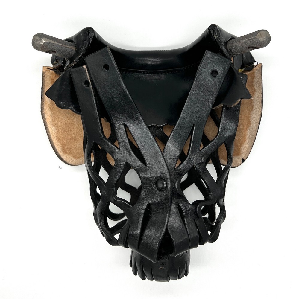 6pcs BLACK Genuine Leather Pool Table Pockets Mosaic Pattern