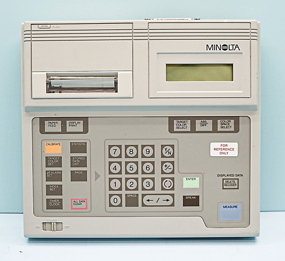 Konica Minolta CR-321 Chroma Meter & DP-301 Data Processor, Manual, Case