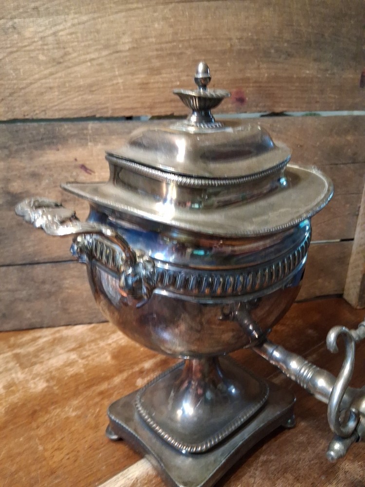 Antique Victorian Silverplated Coffee/Tea Samovar Urn