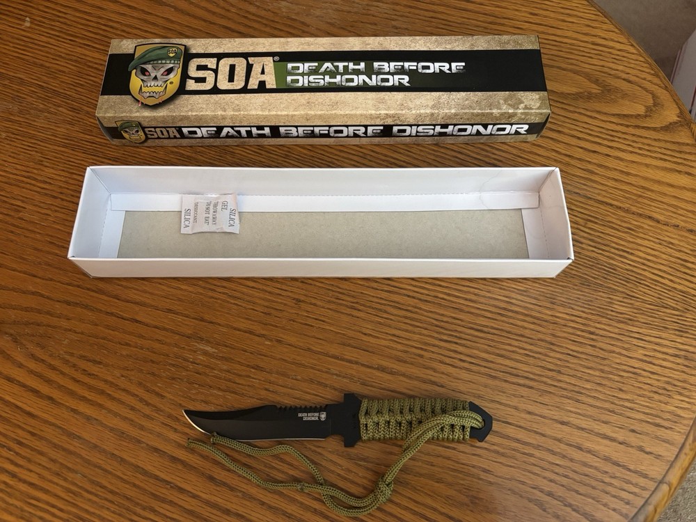 SOA Death Before Dishonor Knife