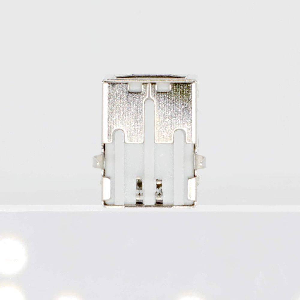 USB Female Type-B Port 4-Pin Right Angle PCB DIP Jack Socket-White 10 Pack by