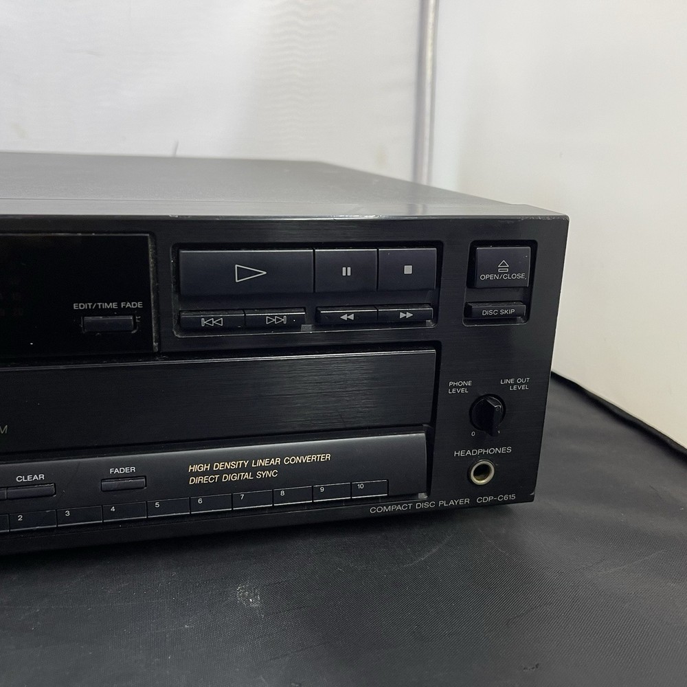 Sony CDP-C615 5-Disc CD Compact Changer Player | No Remote