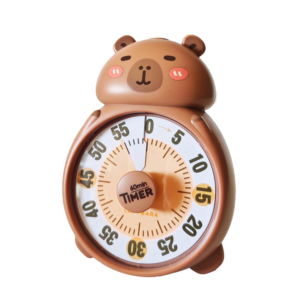 Cute Visual Timer for Kids, Kids 60 Minute Countdown Timer for Teaching, Sile...