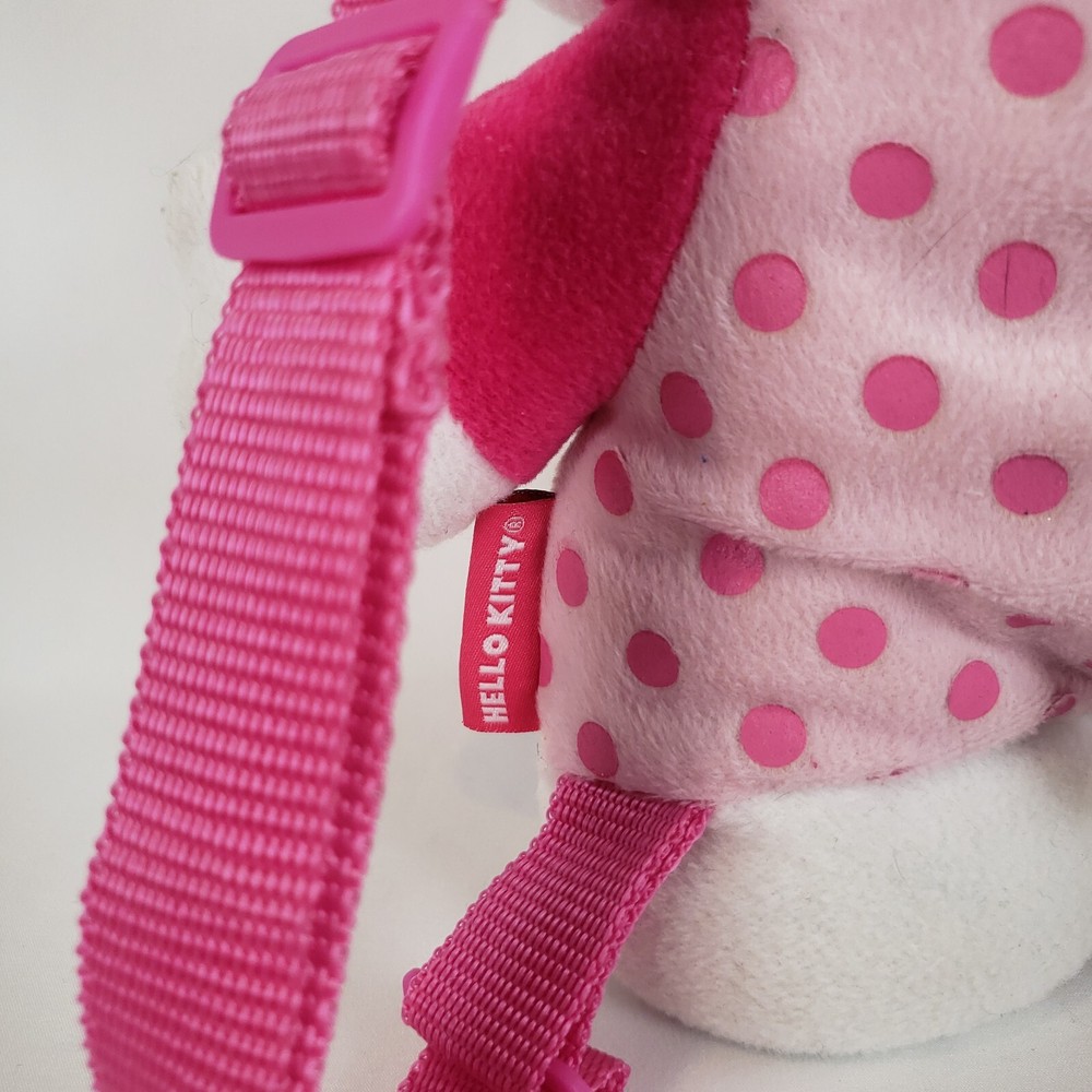 Sanrio Hello Kitty 14" Soft Plush Doll Backpack Large Zipper Pocket Adjustable