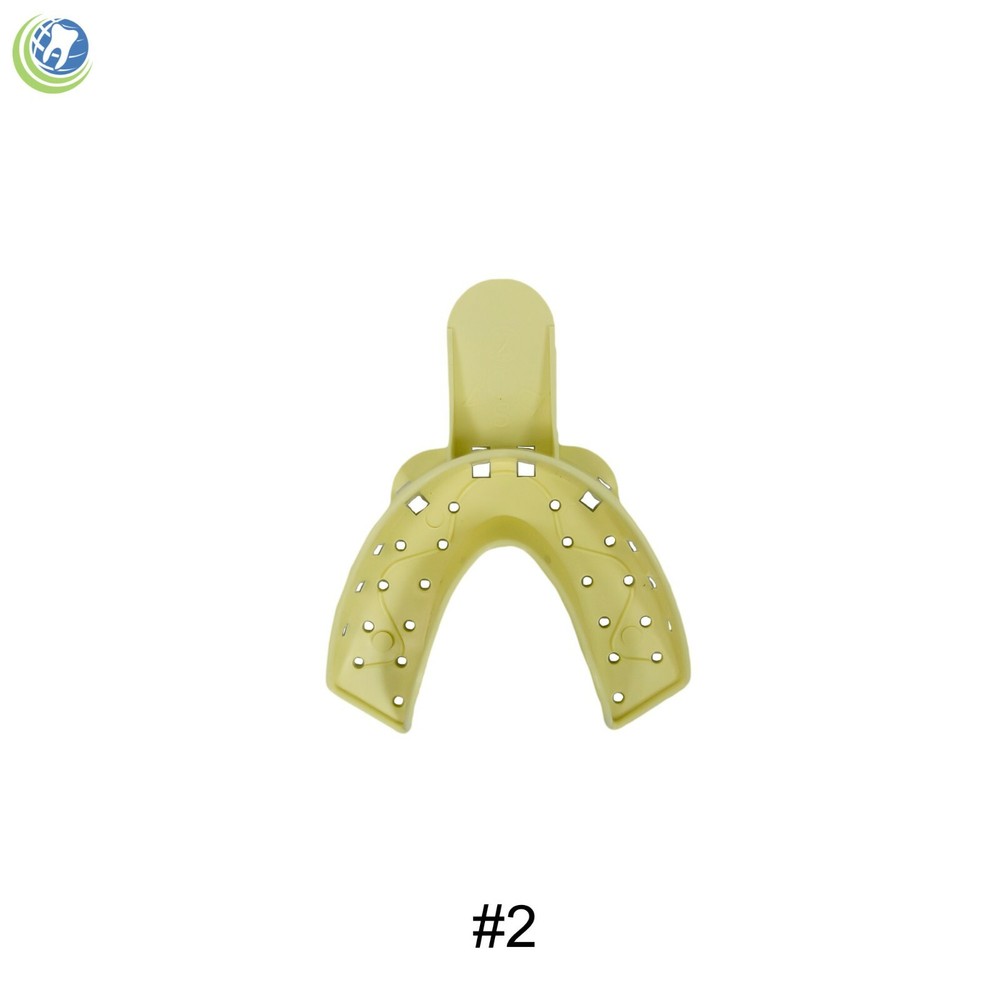 Dental Plastic Disposable Impression Trays Perforated Autoclavable Assorted 10PC