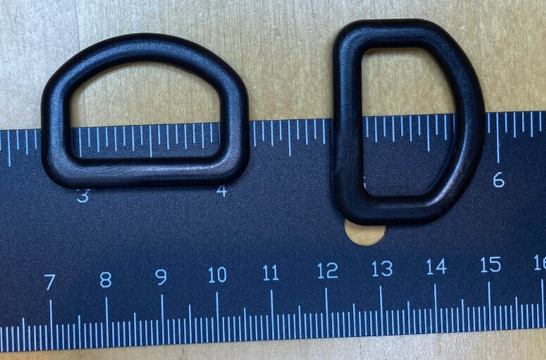 D-Ring 1"/25mm Plastic for Straps/Tactical Gear