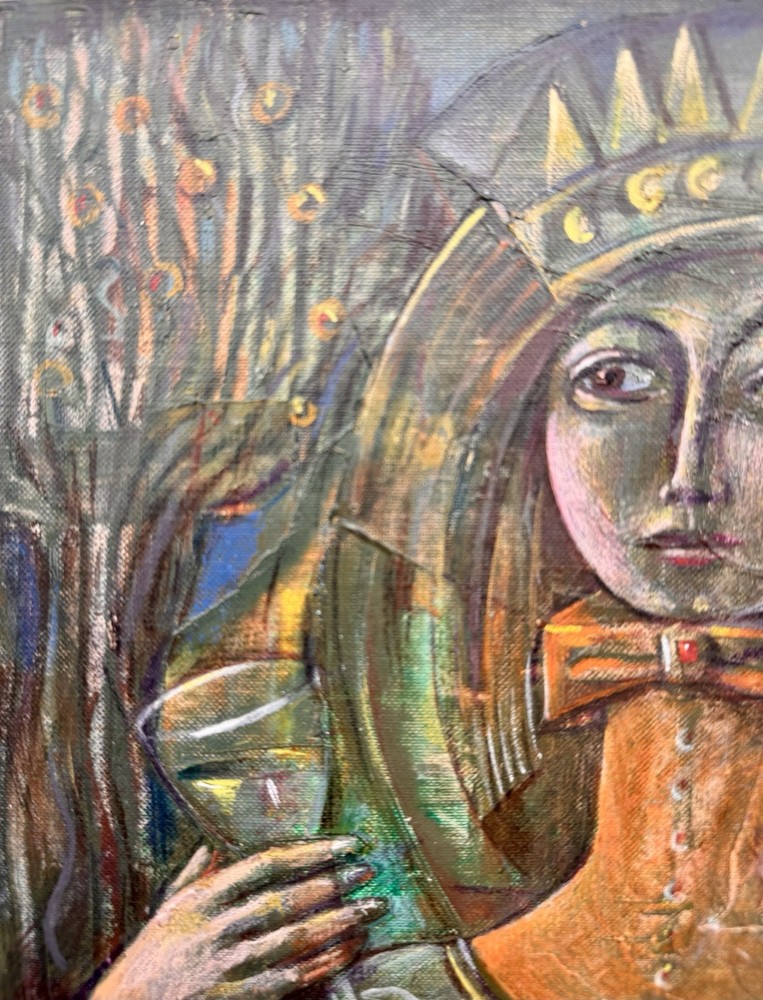 Original Russian Abstract Composition, Graphics, Postmodernism, Signed.