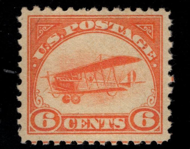 US AIRMAIL STAMP SC# c1, HINGED, VF, SINGLE, CAT. VAL.$55
