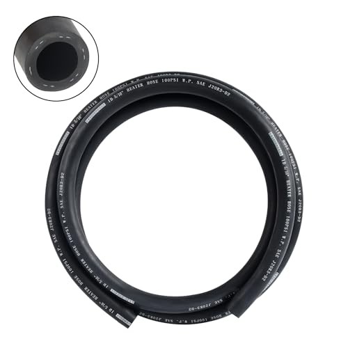 5/16" Heater Hose Coolant Radiator Straight 100PSI SAE 20R3 5FT Black 5/16 Inch