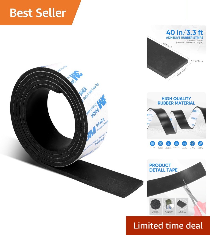 Rubber Strips, Solid Rubber Sheets Self Adhesive Neoprene Rolls & Strips for DIY