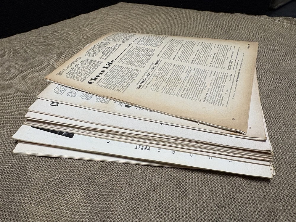 1968 Chess Life magazine, all 12 issues