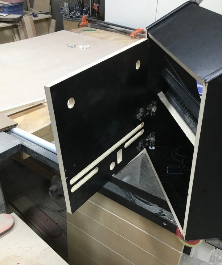 Bartop Arcade Cabinet Kit - Black, Easy Assembly hardware, Basic 17.75" Wide.