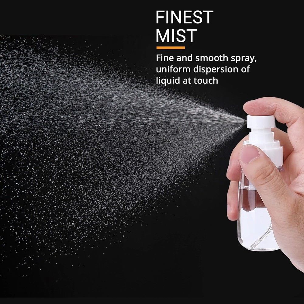 Eco-Friendly 2oz Mini Spray Bottles with Fine Mist - Refillable & Leak Proof
