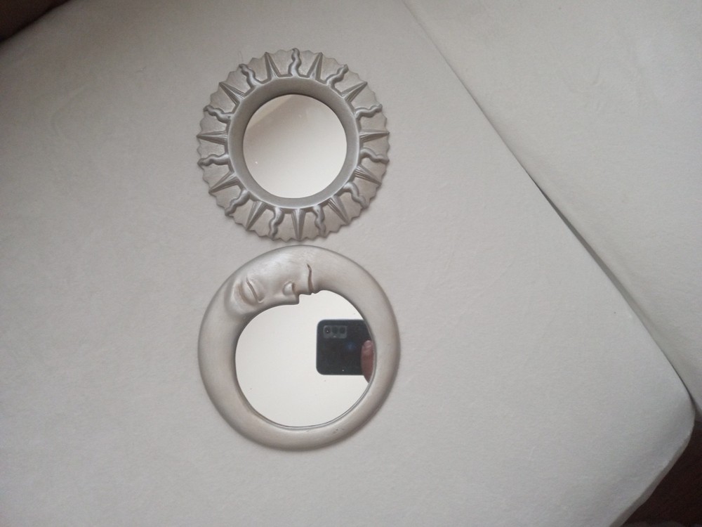 Sun Moon Rare Vintage Small Mirrors