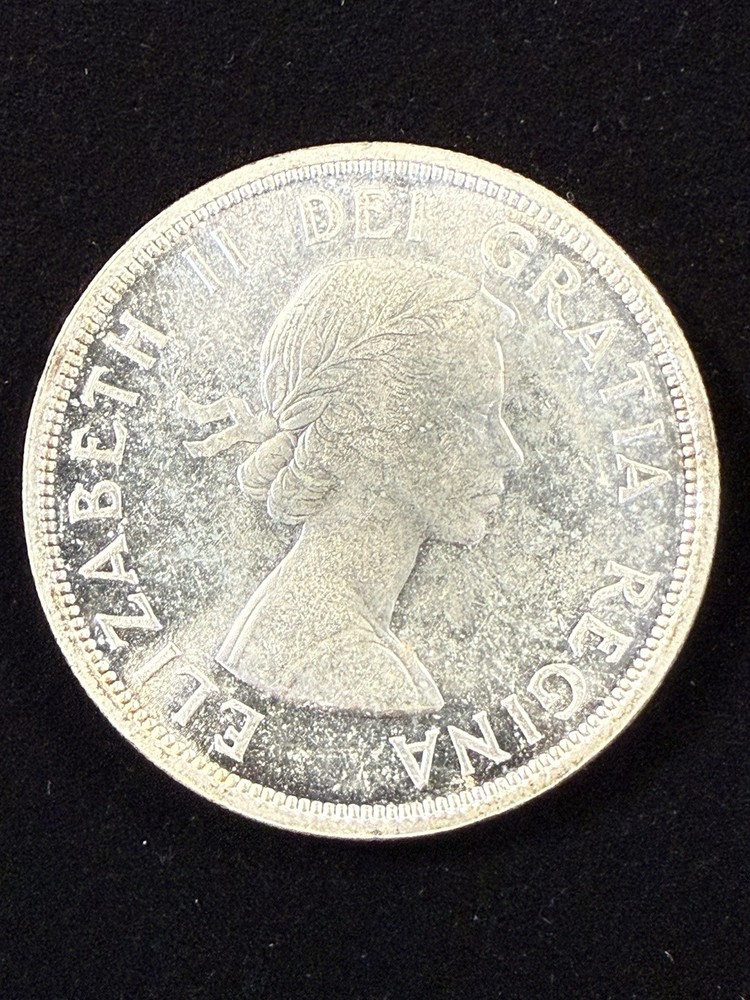 1955 Canada $1 Silver Dollar Nice UNC Item #618