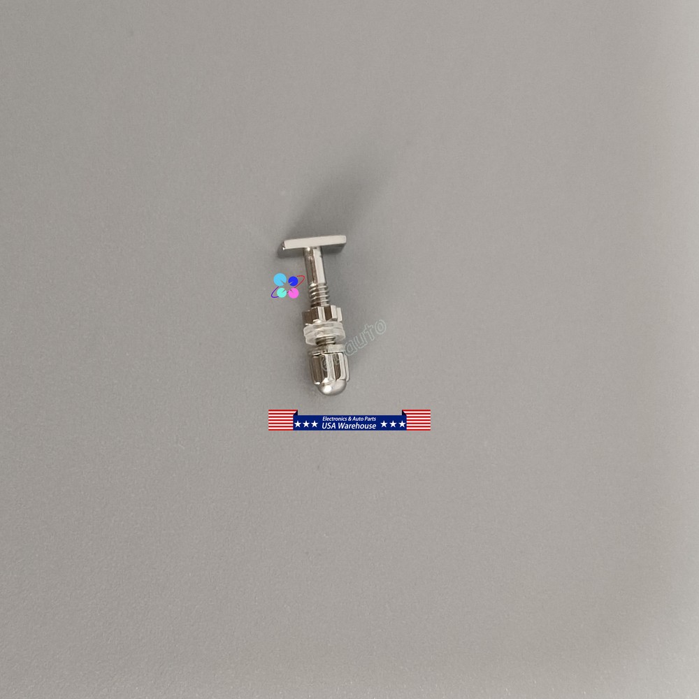 2* Rectangle Screw & Bolt Replace For Cartier Eyeglasses Frame Silver 4.0*2.0mm