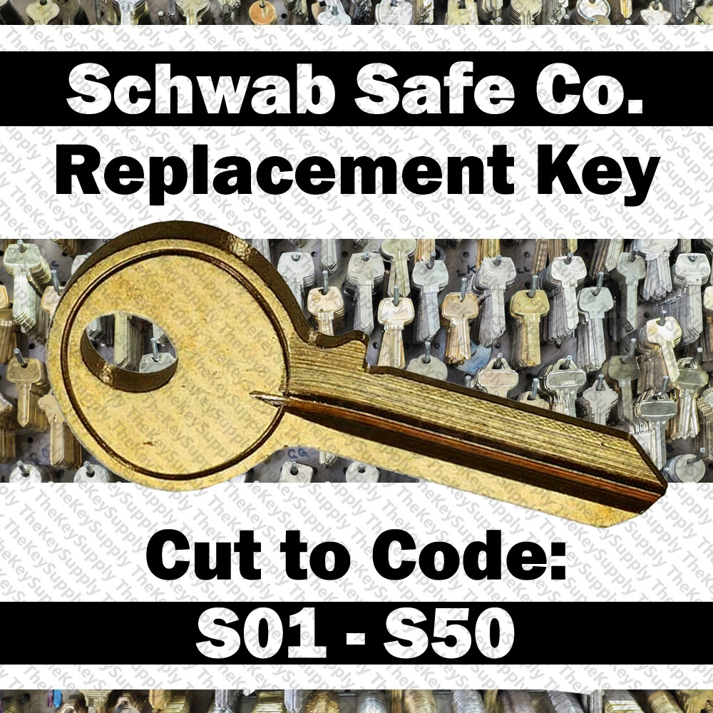 Schwab Sentry Hudson Replacement Key Cut to Code S01 - S50