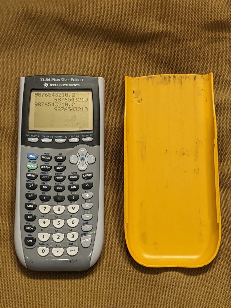 TI 84 Silver Edition Graphing Calculator Texas Instruments Ti-84 Plus