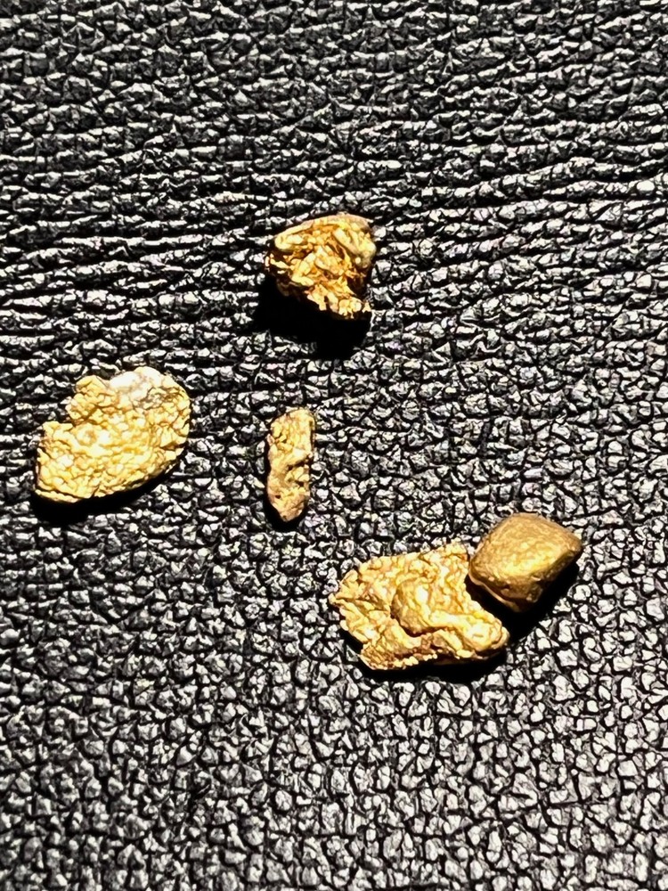 5 ALASKA GOLD NUGGETS 1.05 GRAMS SMALL/MEDIUM SIZE NICE