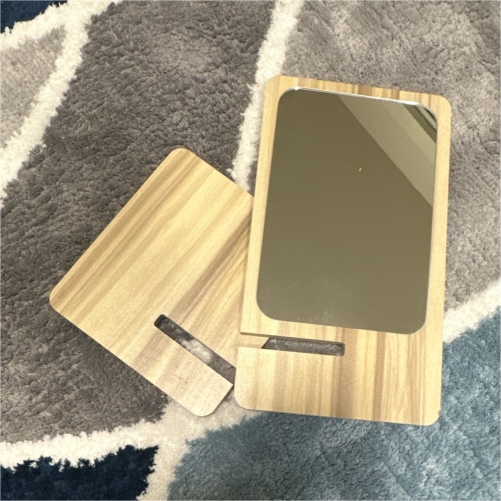 Wood Foldable Mirror Stand