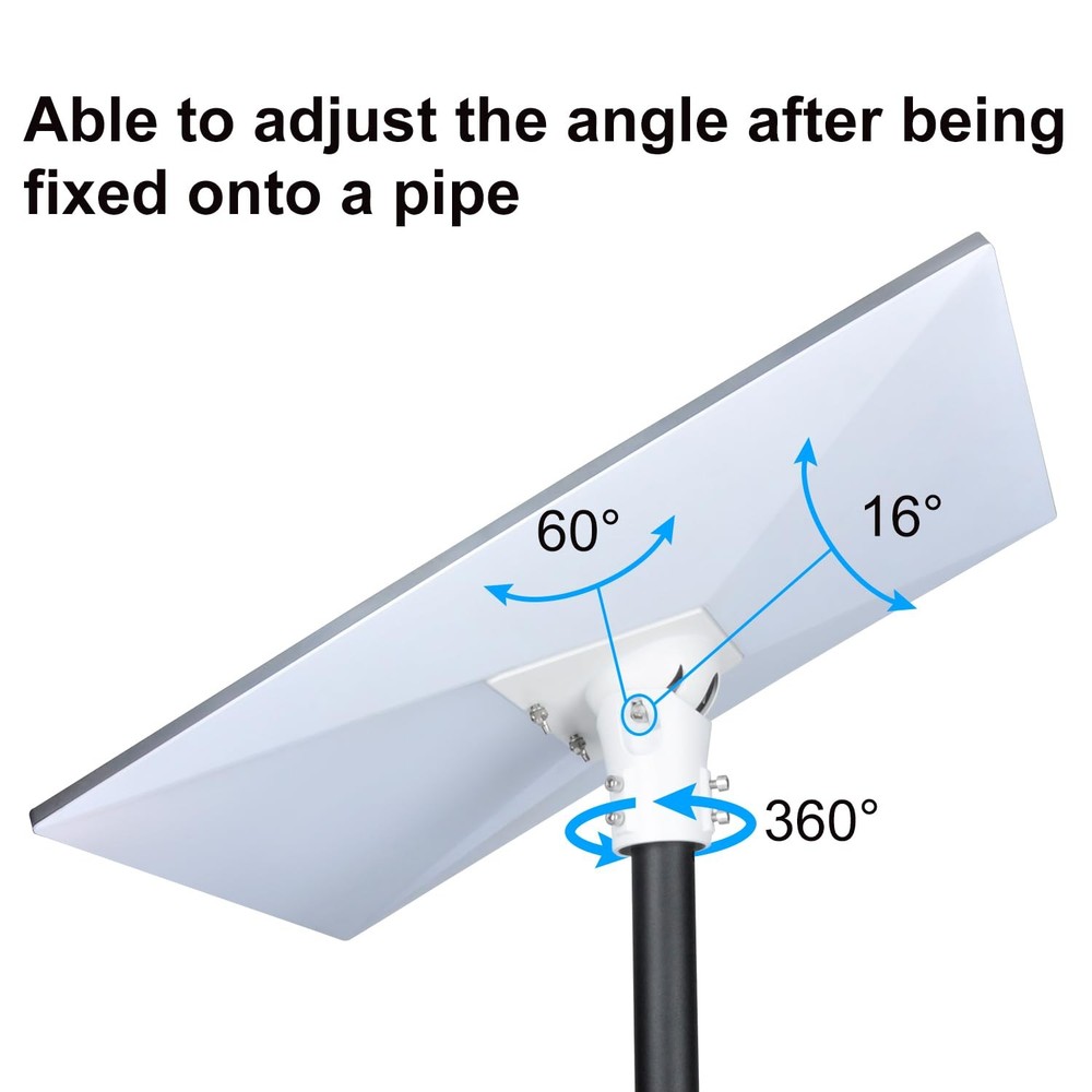 Pipe Adapter Pole Mount for Starlink Gen 3, Adjustable Pole Mount Adapter Kit...