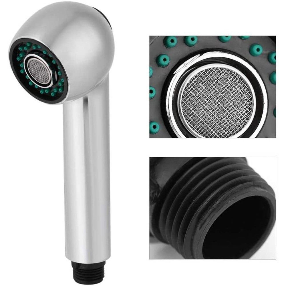 Shower Head Setting Kitchen Replacement Chrome Mixer Tap Faucet Pull Out Spray
