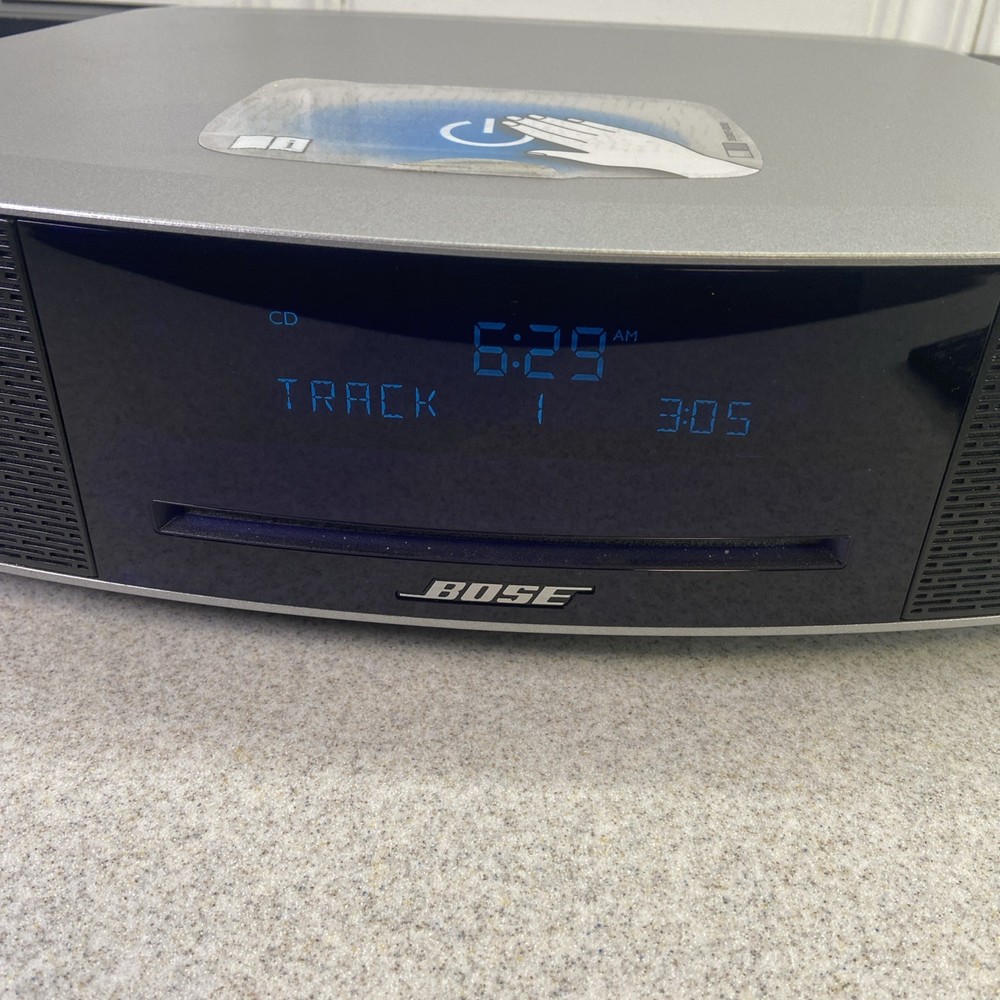 Bose Wave IV CD Player AM/FM Stereo Silver AUX Headphone Jack Compact System