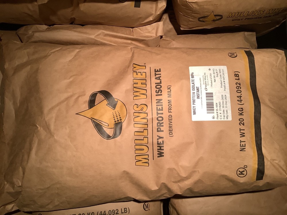 Bulk Whey Protein Isolate Unflavored 44lbs